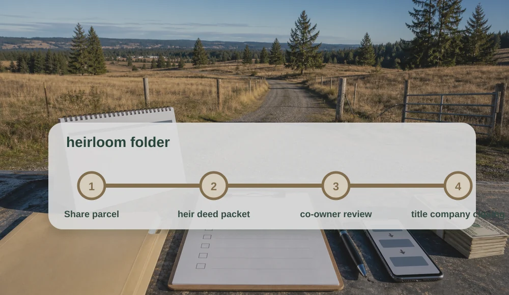 How to Sell Inherited Land in Washington closing checklist