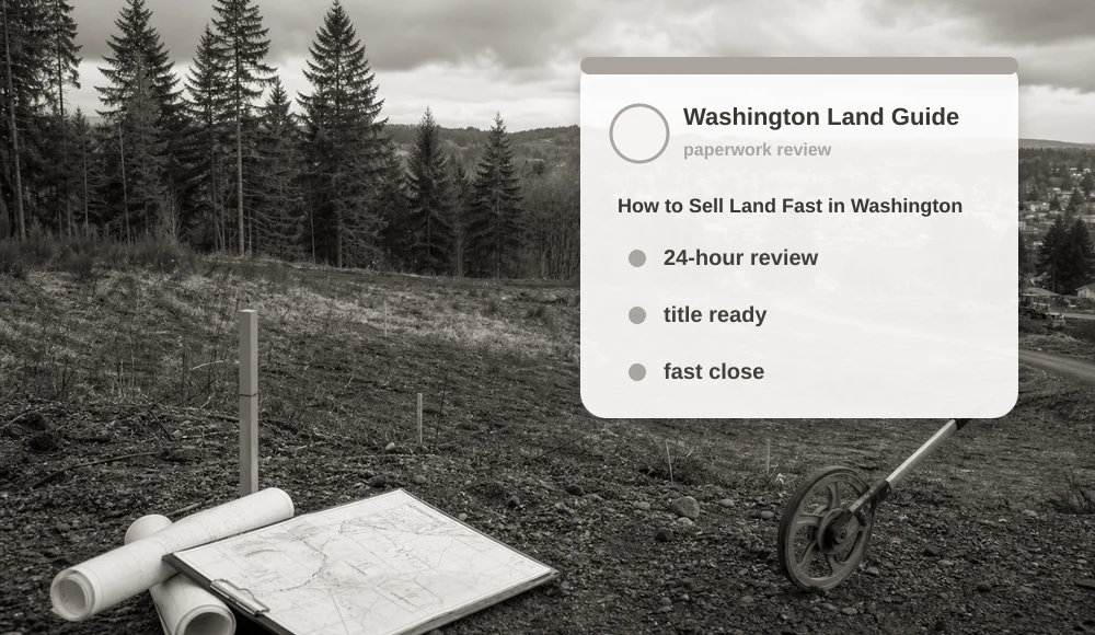 How to Sell Land Fast in Washington land sale review