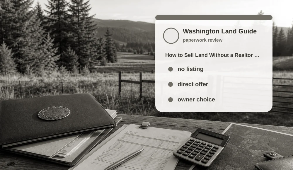 How to Sell Land Without a Realtor in Washington land sale review