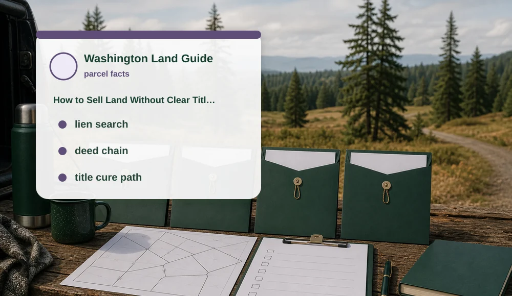 How to Sell Land Without Clear Title in Washington land guide