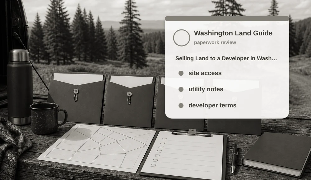 Selling Land to a Developer in Washington land sale review